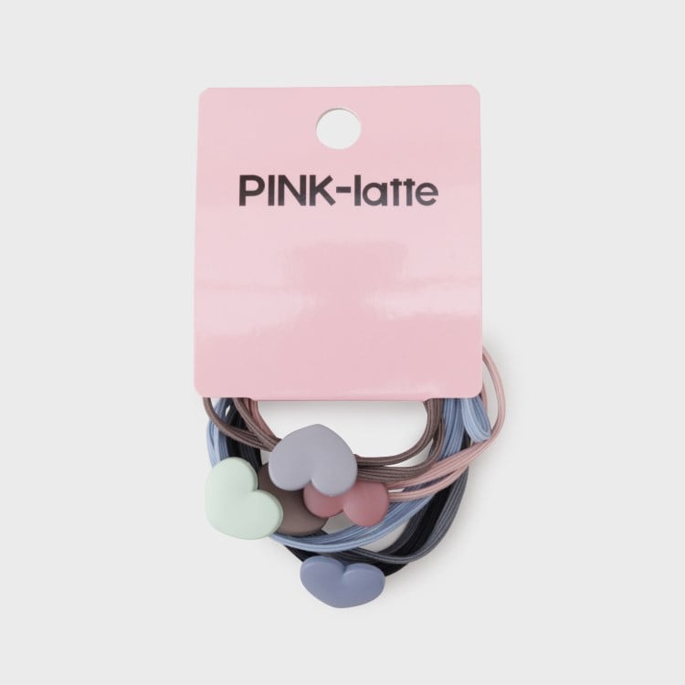 ピンク ラテ(PINK-latte)のハートゴム5Pセット ヘッドアクセサリー