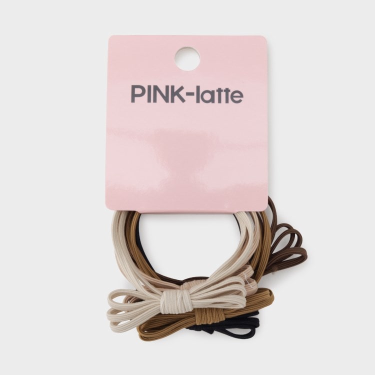 ピンク ラテ(PINK-latte)のリボンヘアゴム5Pセット