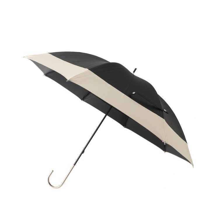 シューラルー(SHOO・LA・RUE)の【長傘/晴雨兼用/because】遮光バイカラーパラソル 長傘