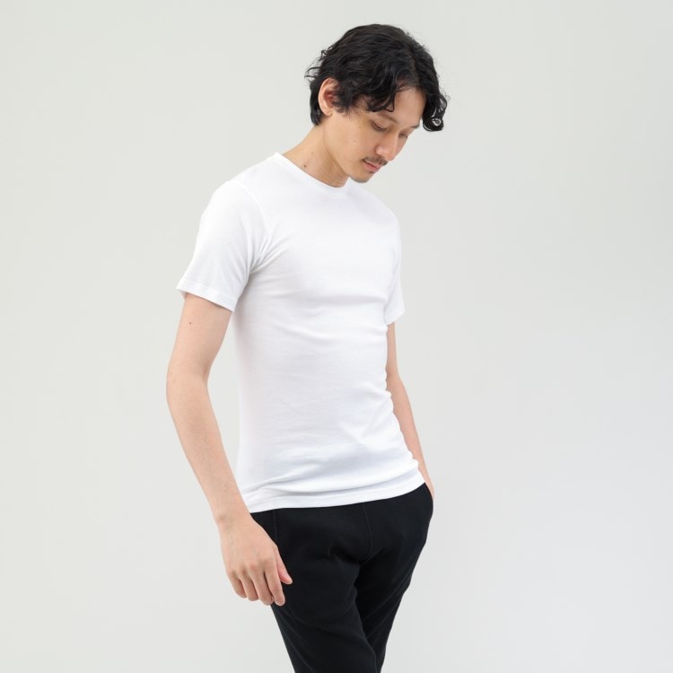 タケオキクチ(TAKEO KIKUCHI)の【MADE IN　JAPAN】ベーシック半袖クルーネックTシャツ